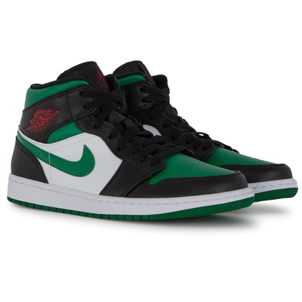 Air Jordan 1 Mid 'Pine Green'- Streetwear Fashion - lacezy.com