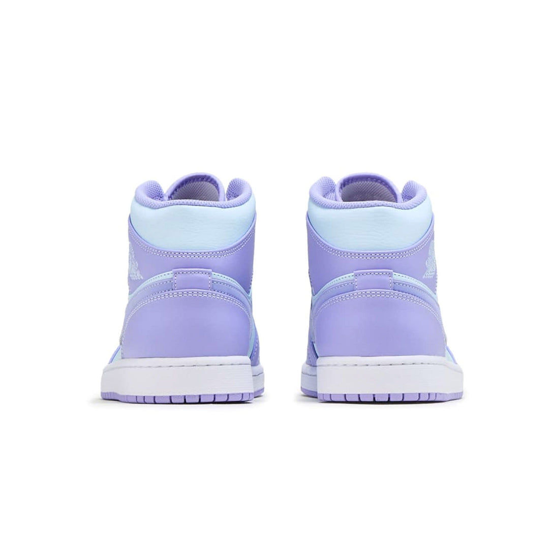 Air Jordan 1 Mid 'Purple Aqua'- Streetwear Fashion - lacezy.com