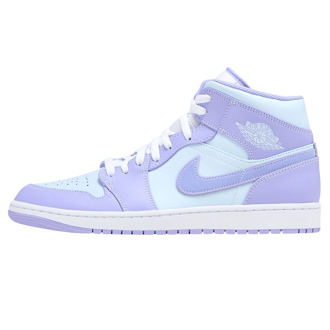 Air Jordan 1 Mid 'Purple Aqua'- Streetwear Fashion - lacezy.com