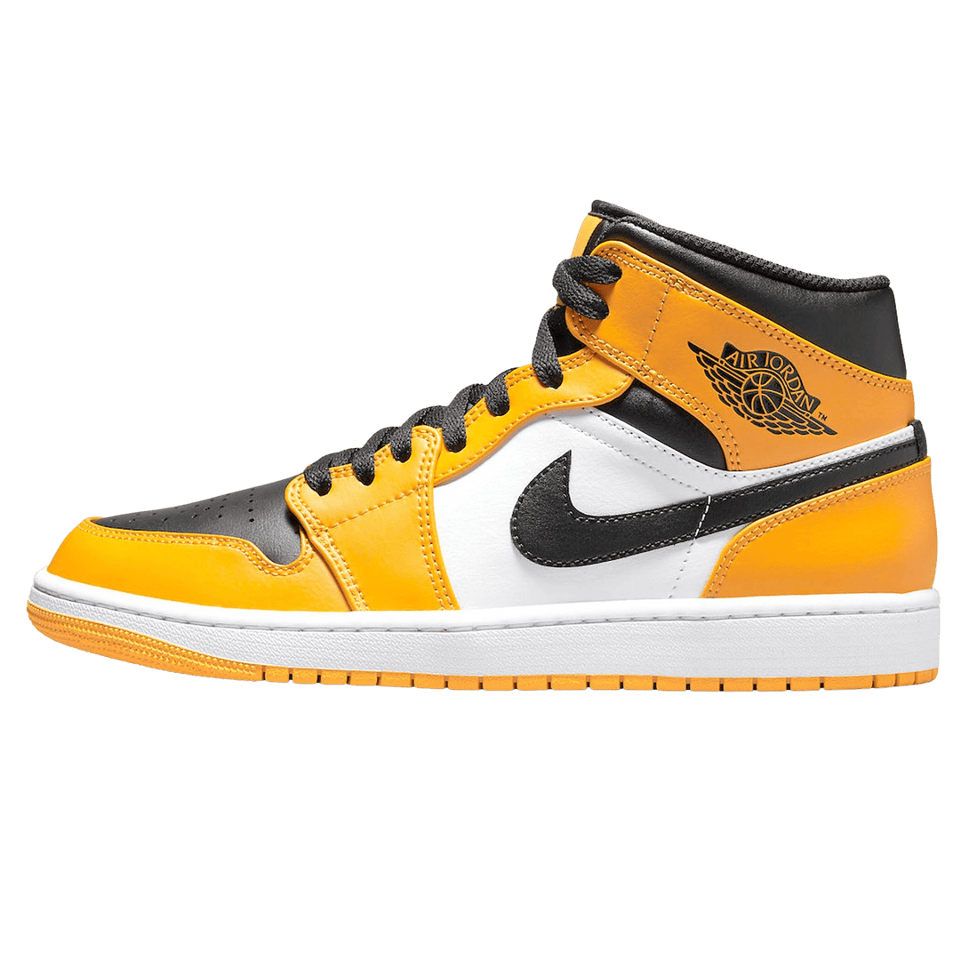 Air Jordan 1 Mid 'Reverse Yellow Toe'- Streetwear Fashion - lacezy.com