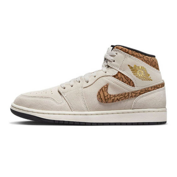 Air Jordan 1 Mid SE 'Brown Elephant'- Streetwear Fashion - lacezy.com