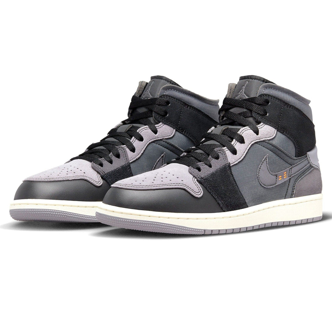 Air Jordan 1 Mid SE Craft 'Inside Out - Black'- Streetwear Fashion - lacezy.com