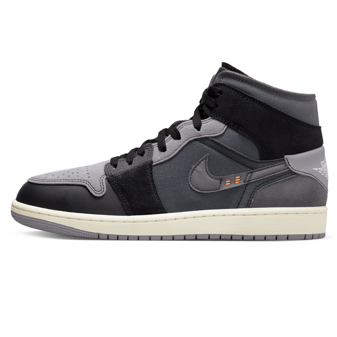 Air Jordan 1 Mid SE Craft 'Inside Out - Black'- Streetwear Fashion - lacezy.com