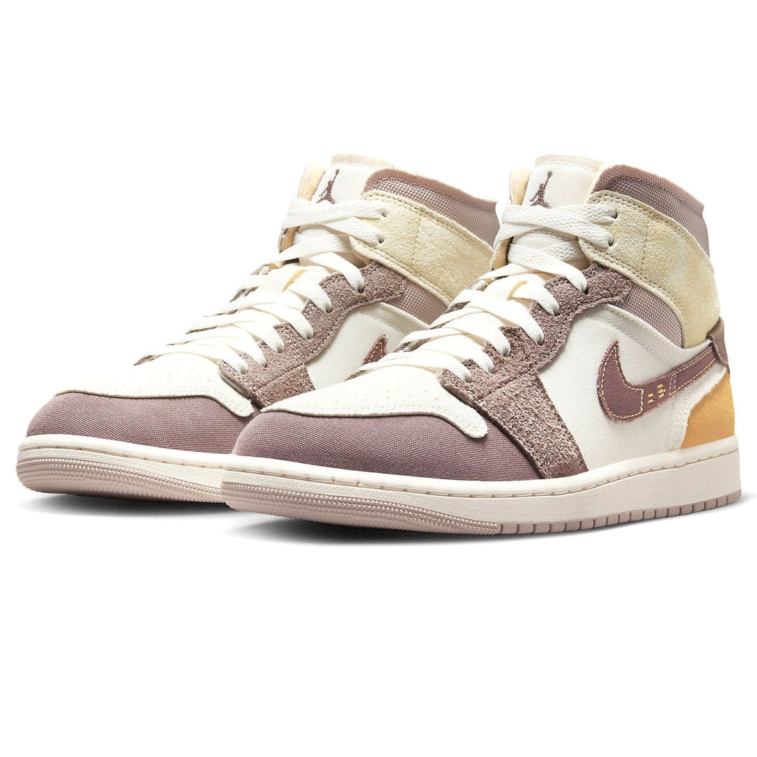 Air Jordan 1 Mid SE Craft 'Inside Out - Taupe Haze'- Streetwear Fashion - lacezy.com