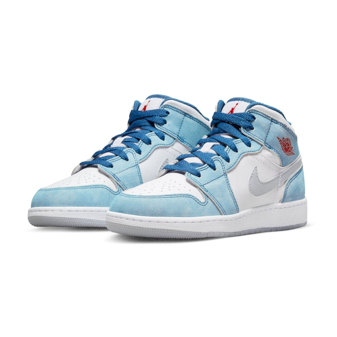 Air Jordan 1 Mid SE GS 'French Blue'- Streetwear Fashion - lacezy.com