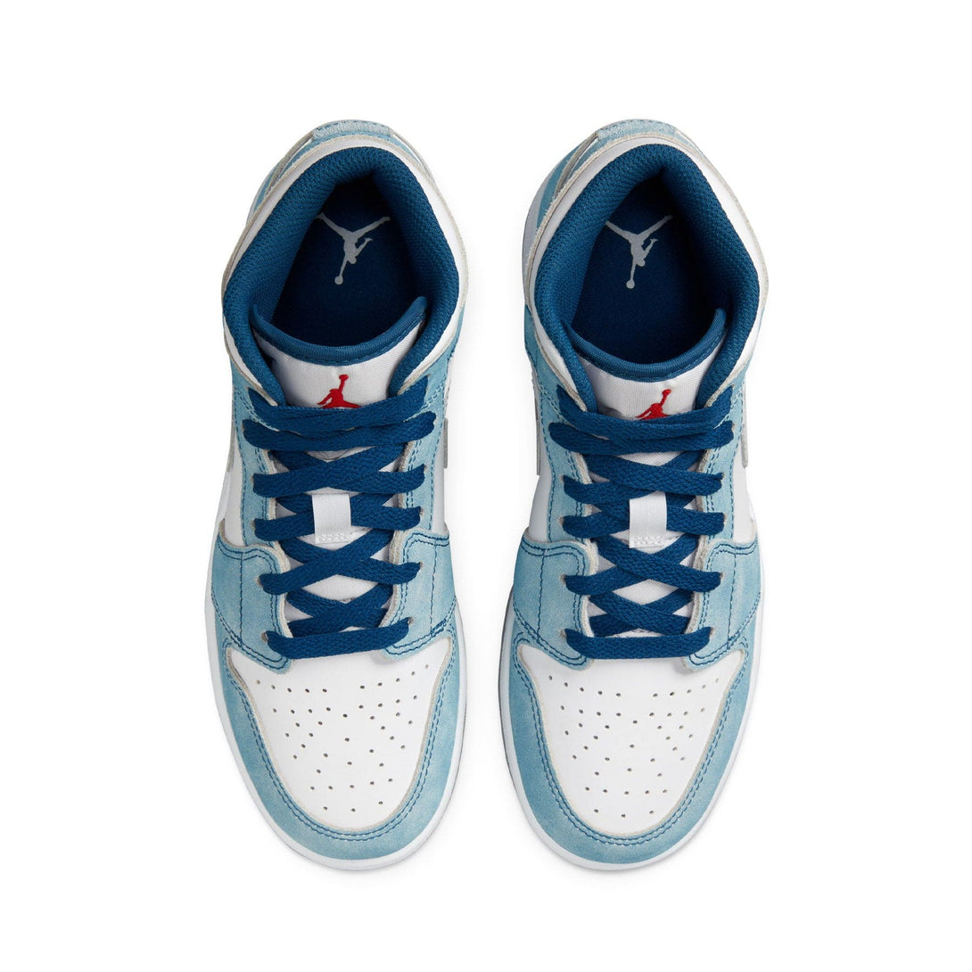 Air Jordan 1 Mid SE GS 'French Blue'- Streetwear Fashion - lacezy.com