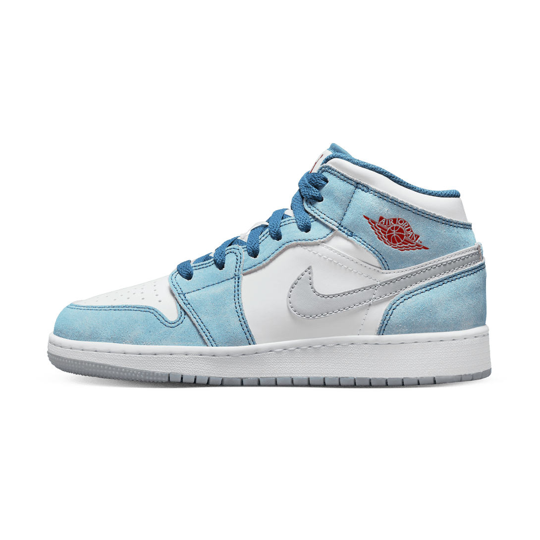 Air Jordan 1 Mid SE GS 'French Blue'- Streetwear Fashion - lacezy.com