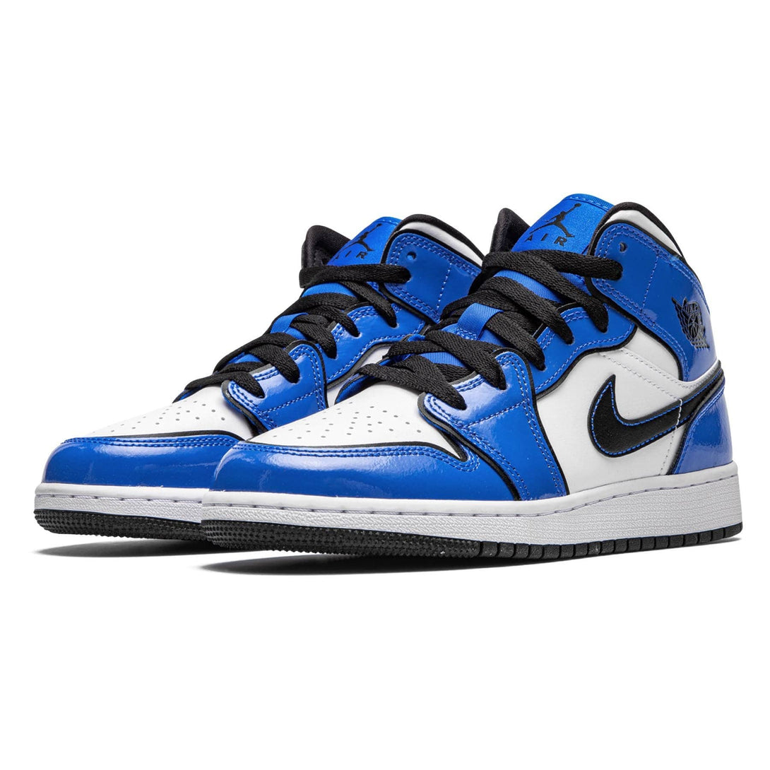 Air Jordan 1 Mid SE GS 'Signal Blue'- Streetwear Fashion - lacezy.com