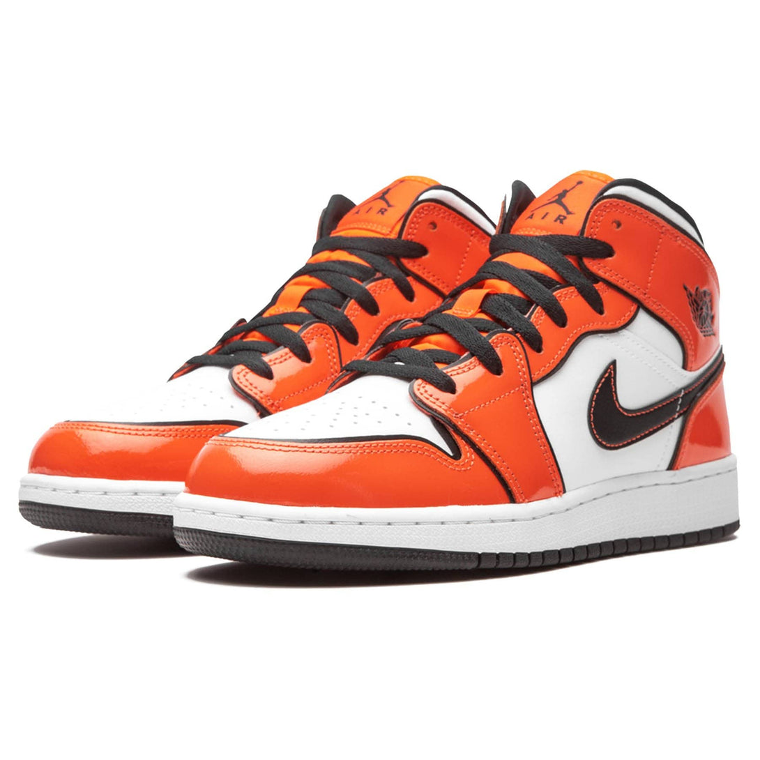 Air Jordan 1 Mid SE GS 'Turf Orange'- Streetwear Fashion - lacezy.com