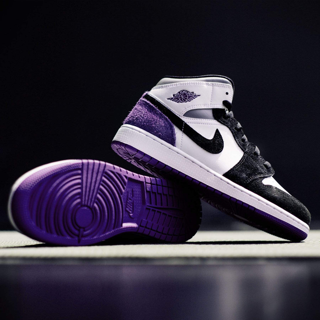 Air Jordan 1 Mid SE GS 'Varsity Purple'- Streetwear Fashion - lacezy.com