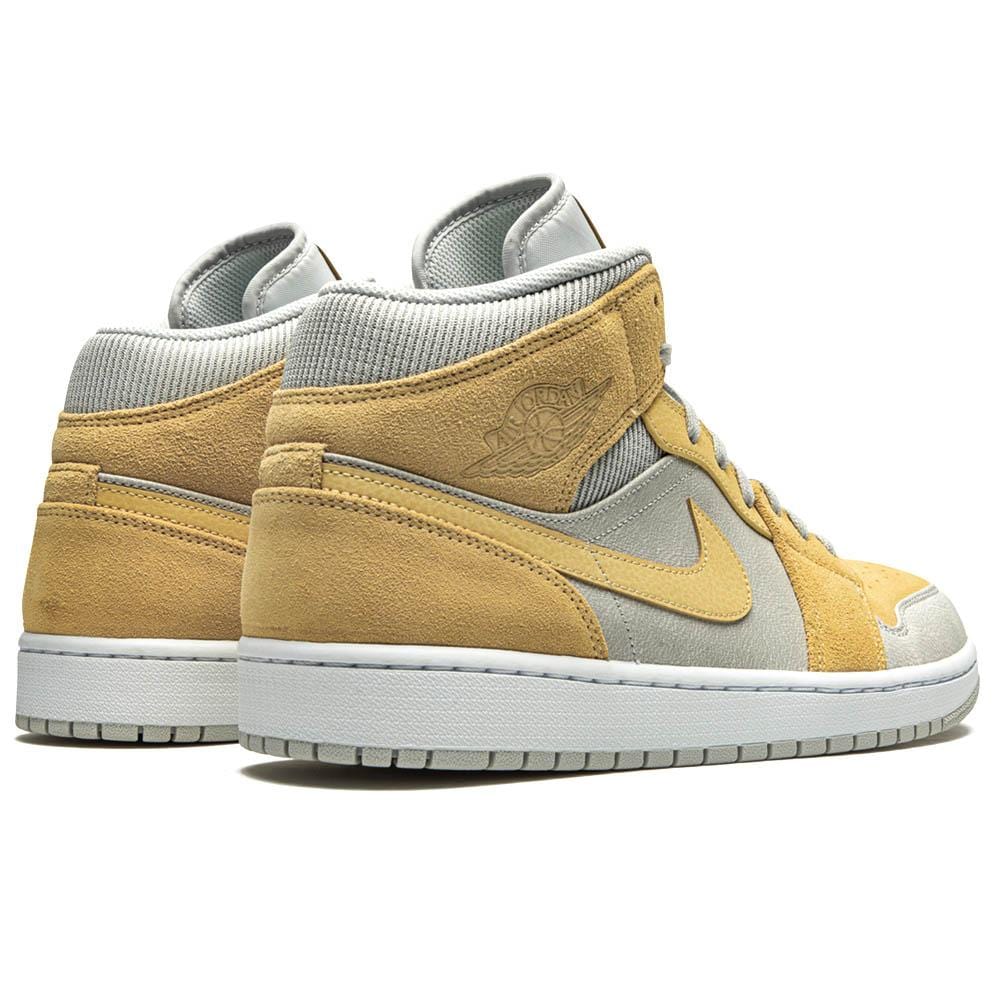 Air Jordan 1 Mid SE Grey Fog Lemon Wash- Streetwear Fashion - lacezy.com