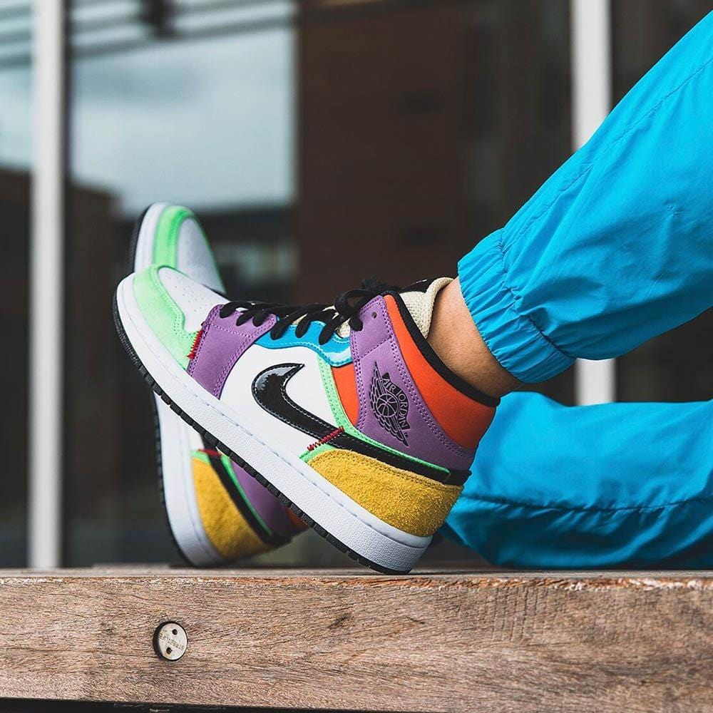 Air Jordan 1 Mid SE Multi-Colour (W)- Streetwear Fashion - lacezy.com