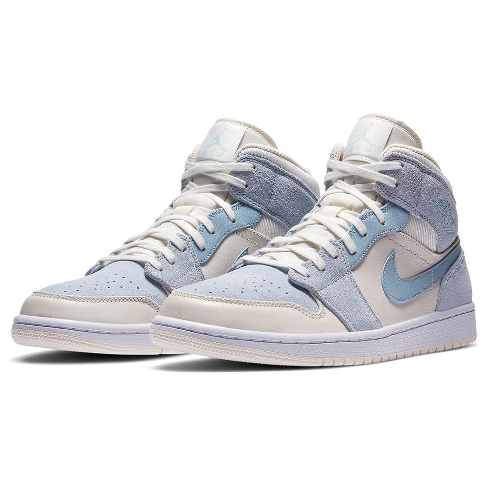 Air Jordan 1 Mid SE 'Sail Light Blue'- Streetwear Fashion - lacezy.com