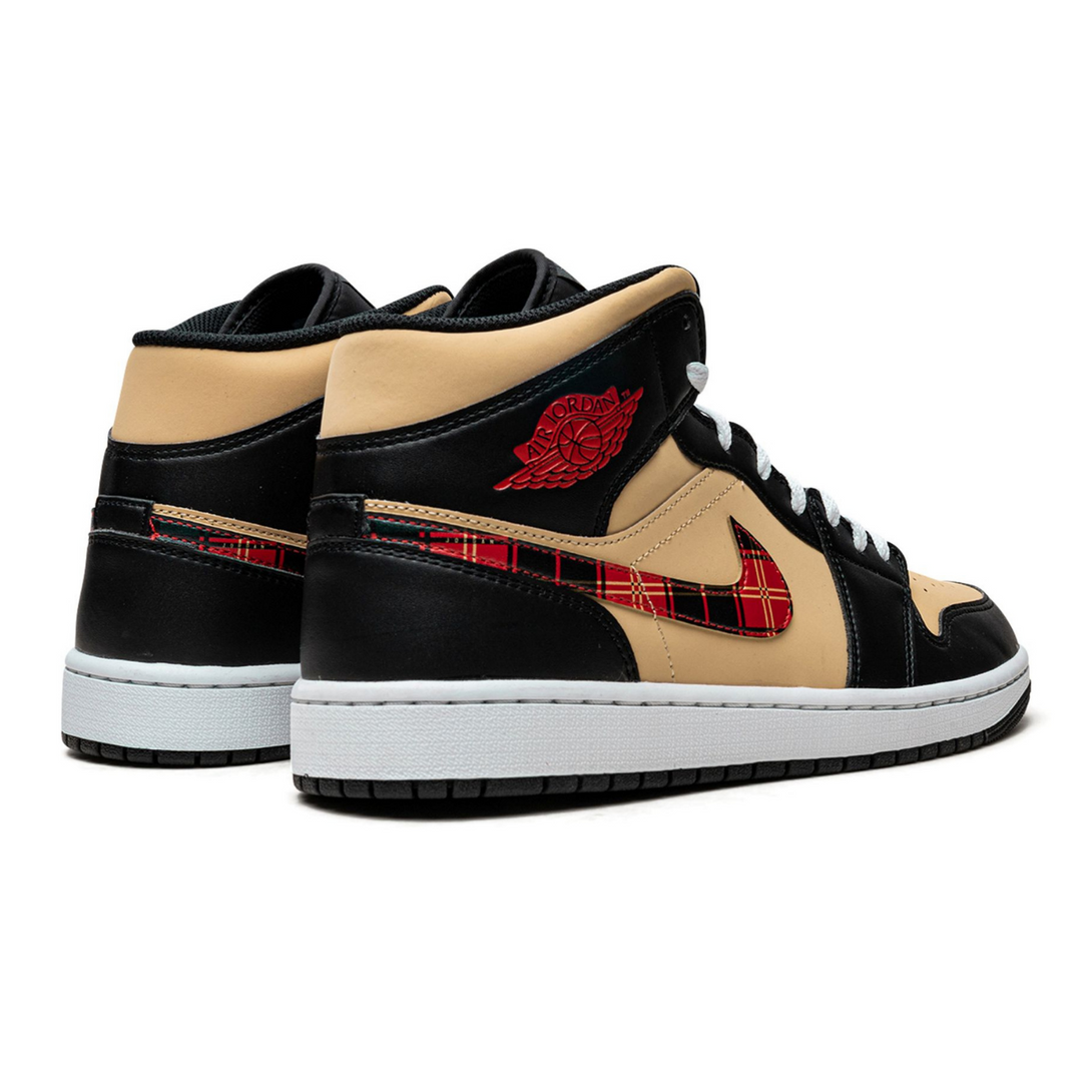 Air Jordan 1 Mid SE 'Tartan Swoosh'- Streetwear Fashion - lacezy.com