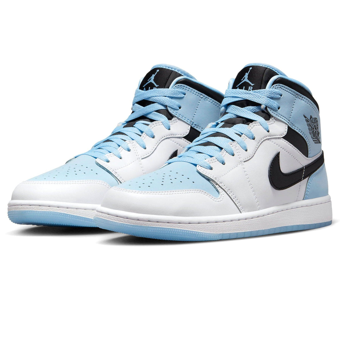 Air Jordan 1 Mid SE 'White Ice Blue'- Streetwear Fashion - lacezy.com