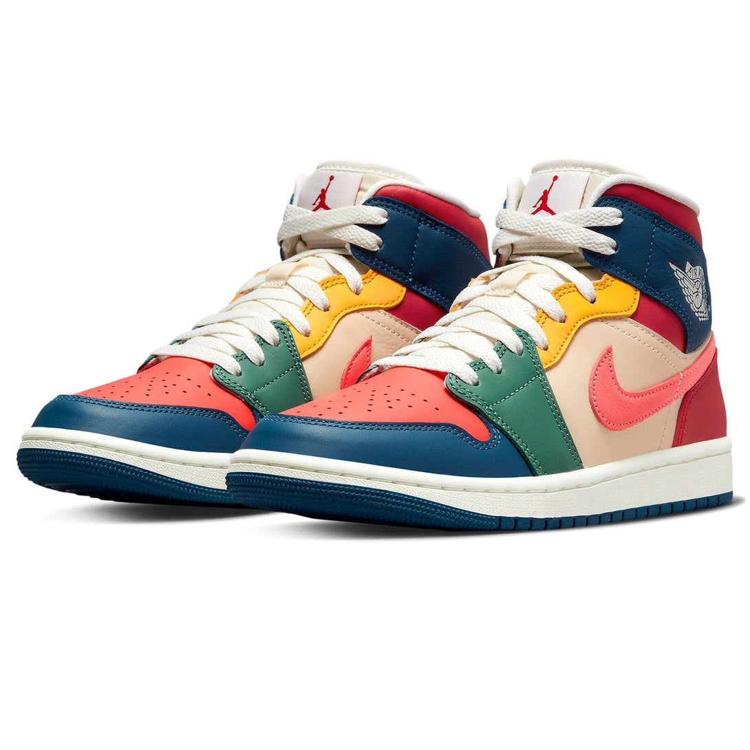 Air Jordan 1 Mid SE Wmns 'Multi-Color'- Streetwear Fashion - lacezy.com