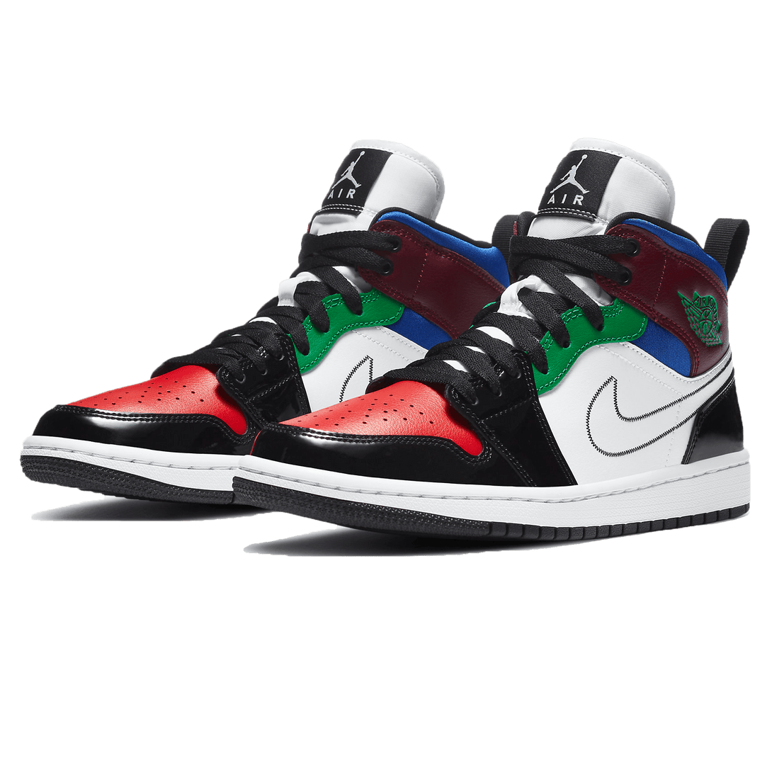 Air Jordan 1 Mid SE Wmns 'Multi-Color'- Streetwear Fashion - lacezy.com