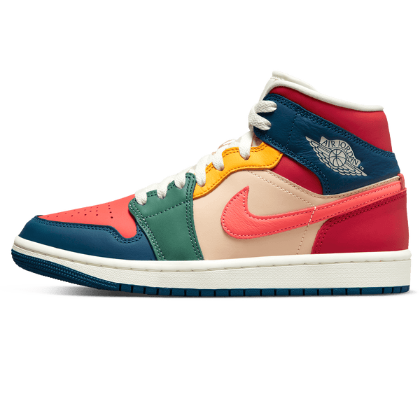 Air Jordan 1 Mid SE Wmns 'Multi-Color'- Streetwear Fashion - lacezy.com