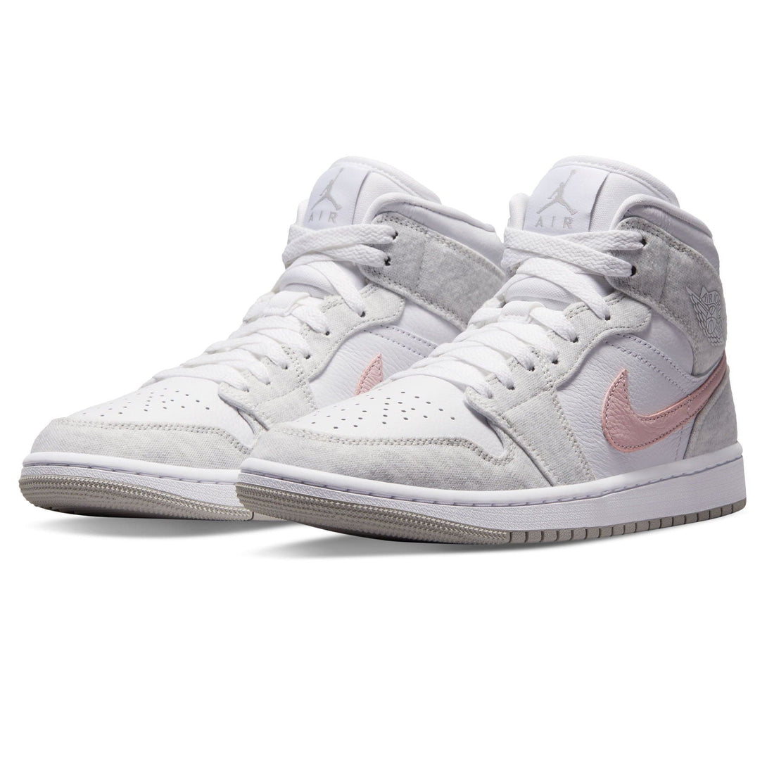 Air Jordan 1 Mid SE Wmns 'White Light Iron Ore'- Streetwear Fashion - lacezy.com