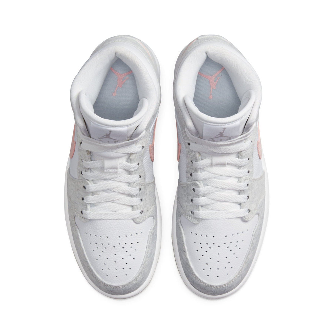 Air Jordan 1 Mid SE Wmns 'White Light Iron Ore'- Streetwear Fashion - lacezy.com