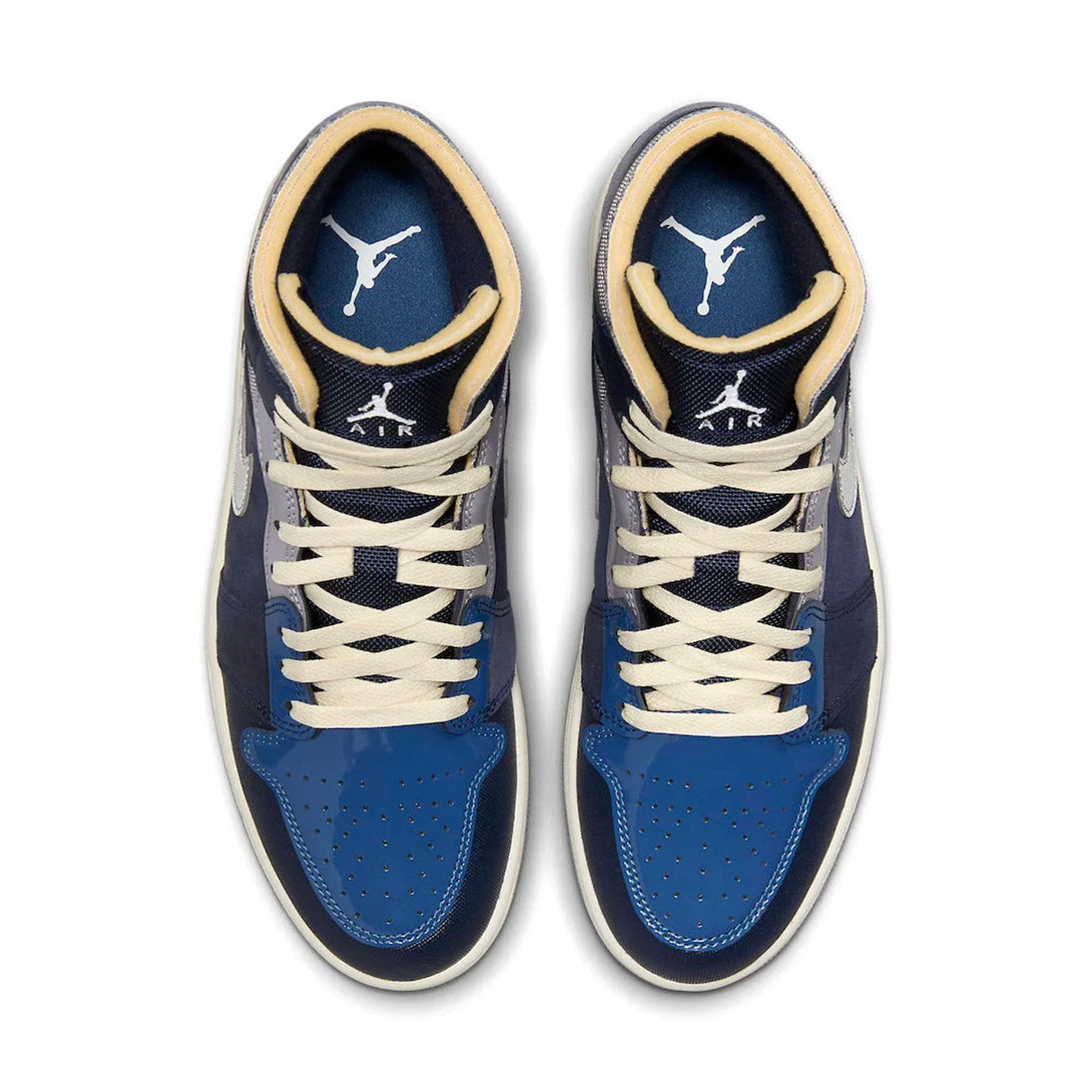 Air Jordan 1 Mid Se Craft 'Obsidian'- Streetwear Fashion - lacezy.com