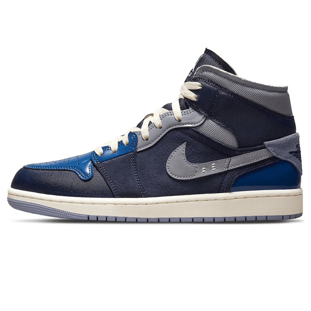 Air Jordan 1 Mid Se Craft 'Obsidian'- Streetwear Fashion - lacezy.com