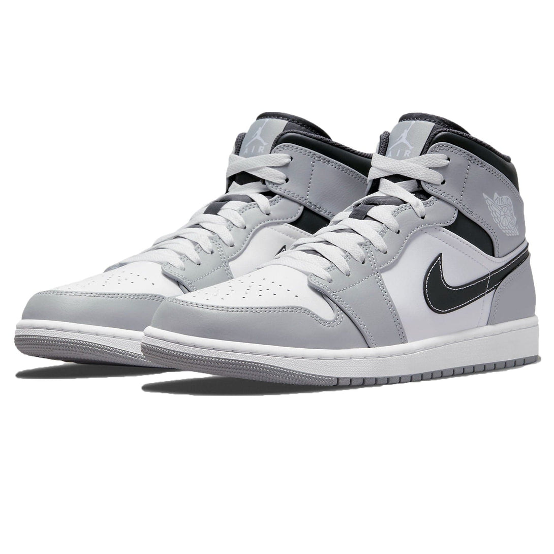 Air Jordan 1 Mid Smoke Grey Anthracite- Streetwear Fashion - lacezy.com