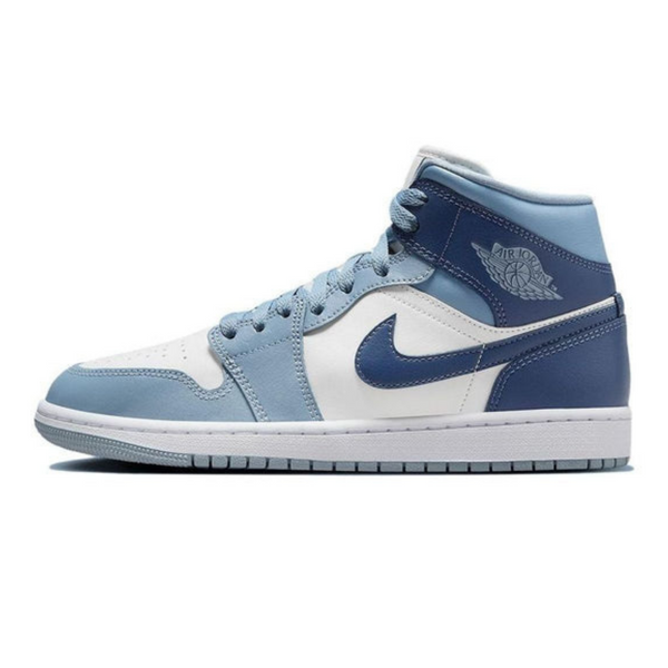 Air Jordan 1 Mid 'Two-Tone Blue'- Streetwear Fashion - lacezy.com