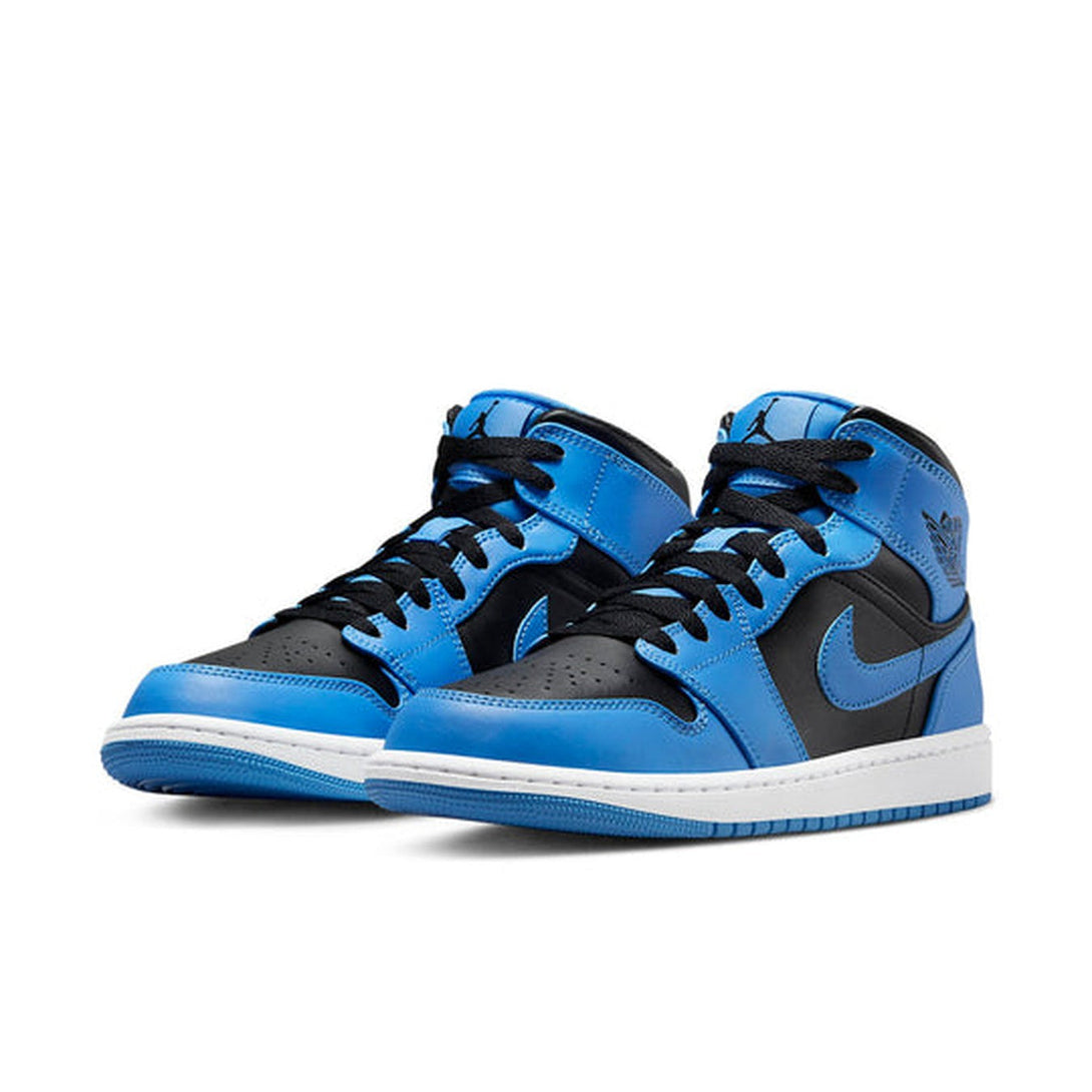 Air Jordan 1 Mid 'University Blue Black'- Streetwear Fashion - lacezy.com