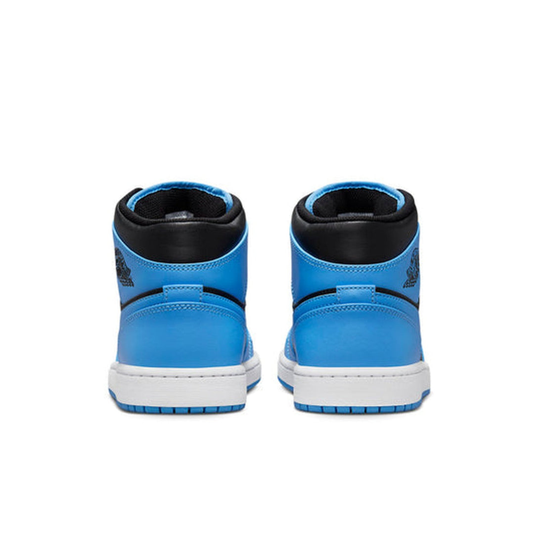 Air Jordan 1 Mid 'University Blue Black'- Streetwear Fashion - lacezy.com