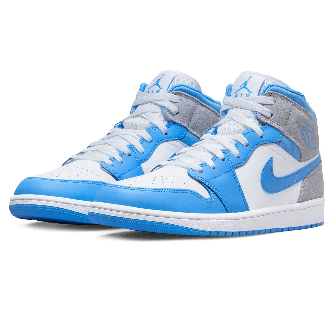 Air Jordan 1 Mid 'University Blue Grey'- Streetwear Fashion - lacezy.com