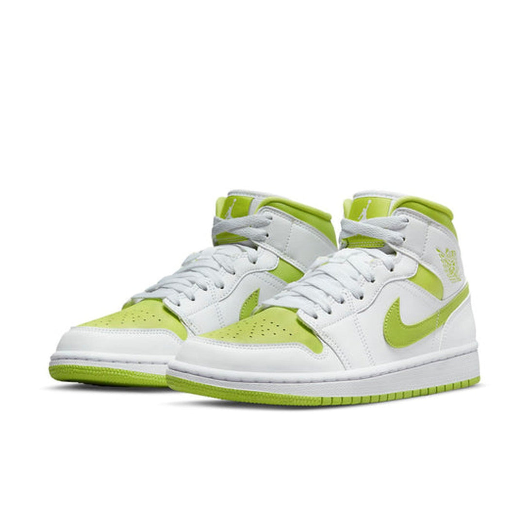 Air Jordan 1 Mid 'White Lime' Wmns- Streetwear Fashion - lacezy.com