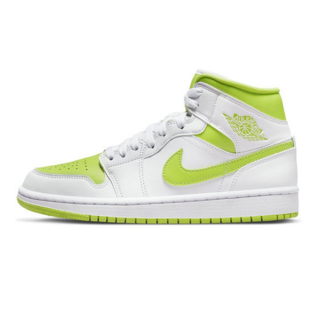 Air Jordan 1 Mid 'White Lime' Wmns- Streetwear Fashion - lacezy.com