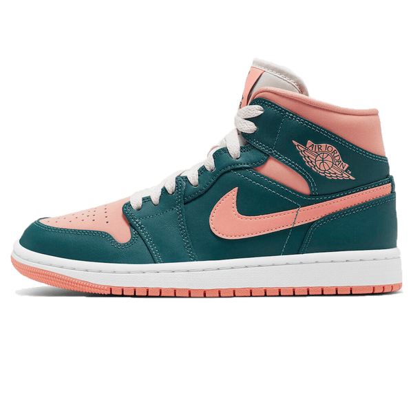 Air Jordan 1 Mid Wmns 'Dark Teal Green'- Streetwear Fashion - lacezy.com