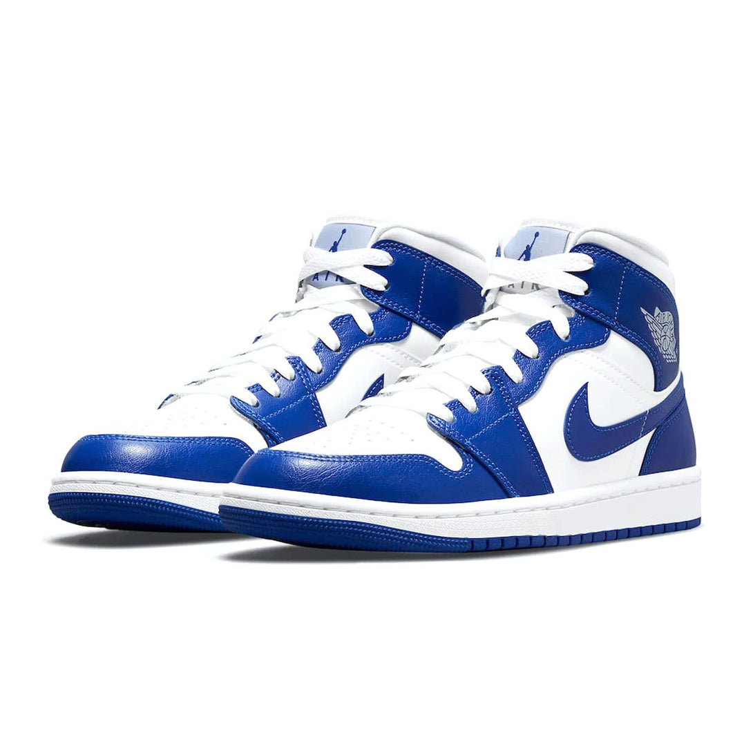 Air Jordan 1 Mid Wmns 'Kentucky Blue'- Streetwear Fashion - lacezy.com