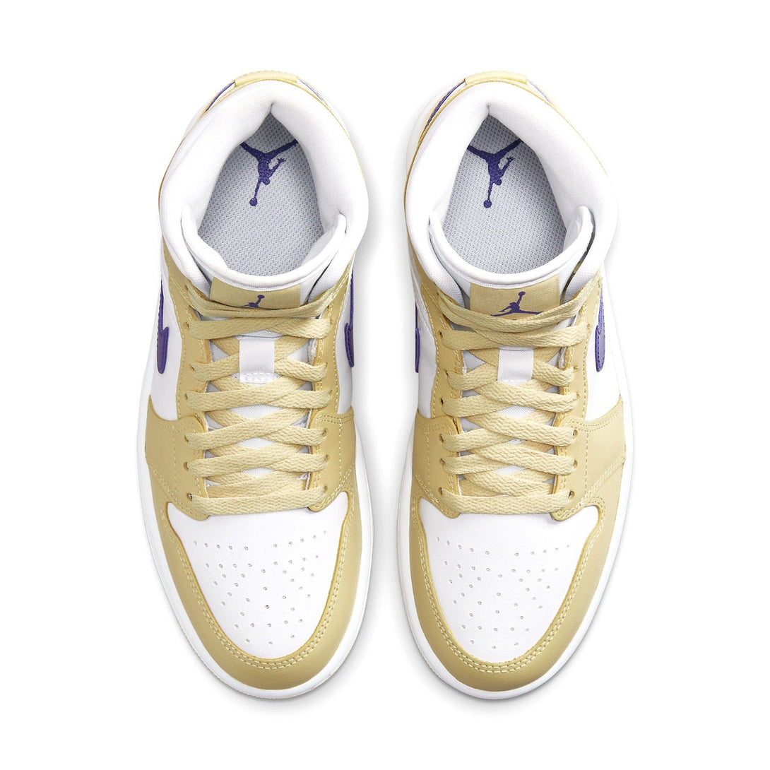 Air Jordan 1 Mid Wmns 'Lemon Wash'- Streetwear Fashion - lacezy.com