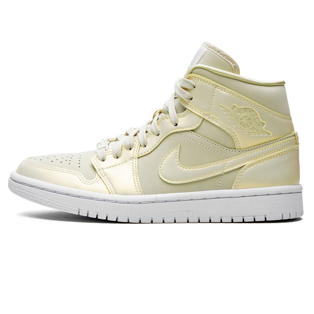 Air Jordan 1 Mid Wmns 'Lemon Yellow'- Streetwear Fashion - lacezy.com