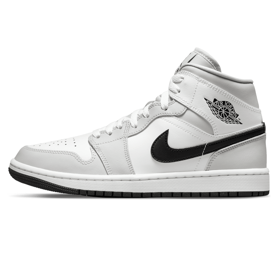 Air Jordan 1 Mid Wmns 'Light Smoke Grey'- Streetwear Fashion - lacezy.com