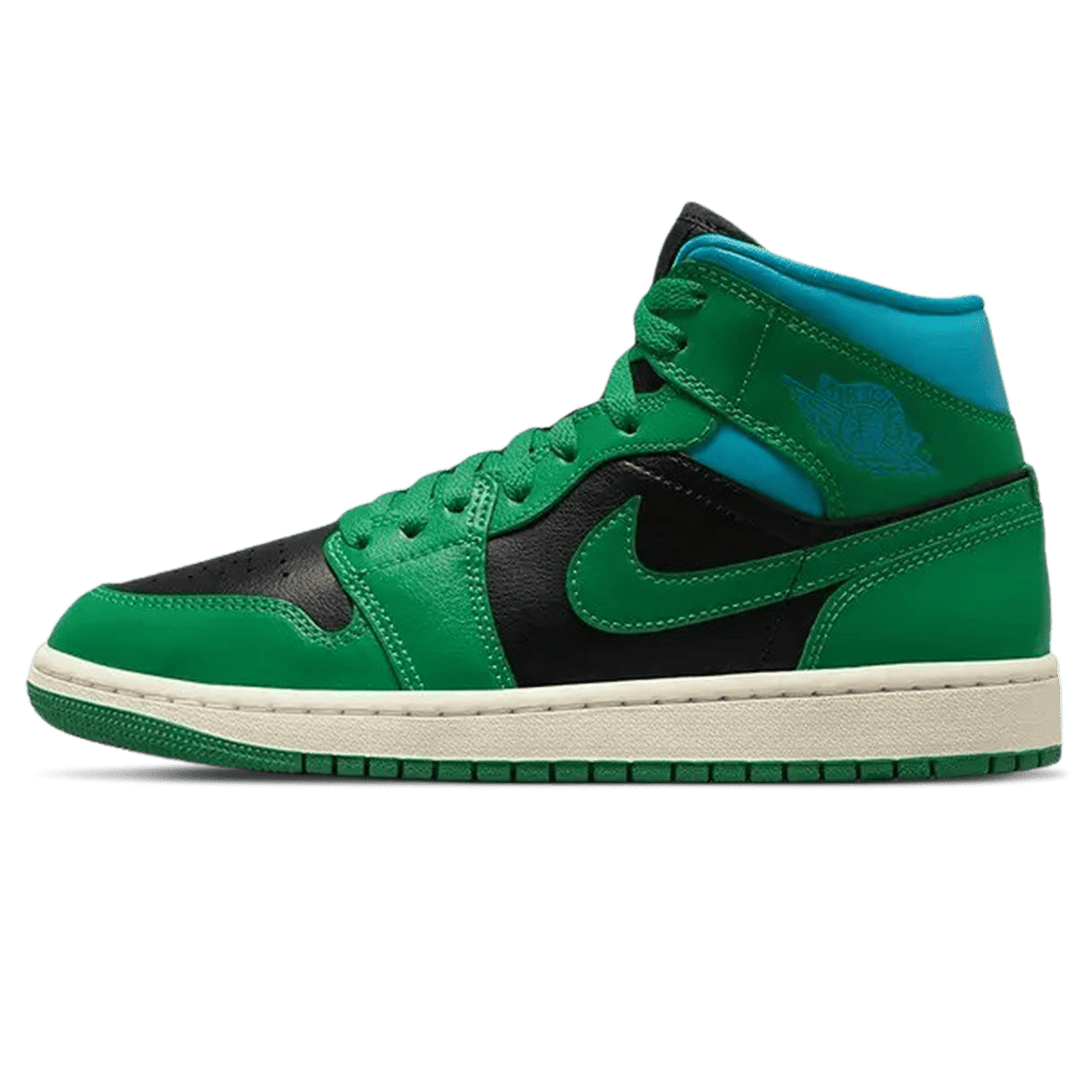 Air Jordan 1 Mid Wmns 'Lucky Green Aquatone'- Streetwear Fashion - lacezy.com