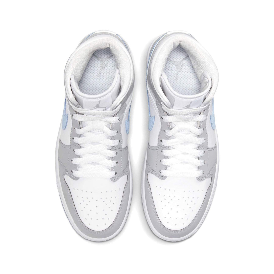 Air Jordan 1 Mid Wmns 'White Wolf Grey'- Streetwear Fashion - lacezy.com