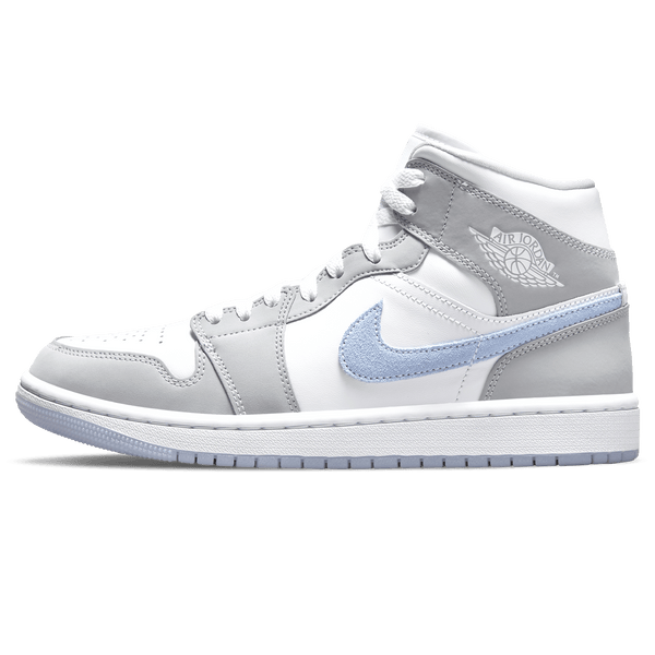 Air Jordan 1 Mid Wmns 'White Wolf Grey'- Streetwear Fashion - lacezy.com