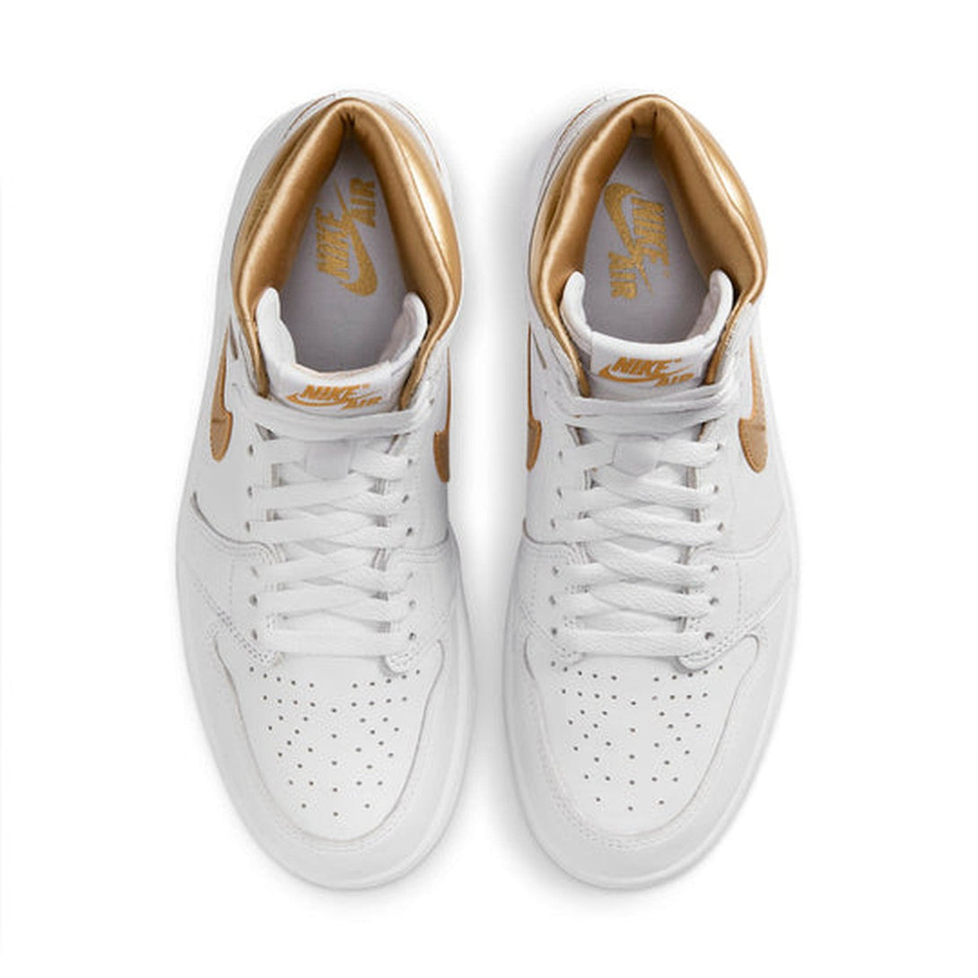 Air Jordan 1 OG 'White Metallic Gold' Wmns- Streetwear Fashion - lacezy.com