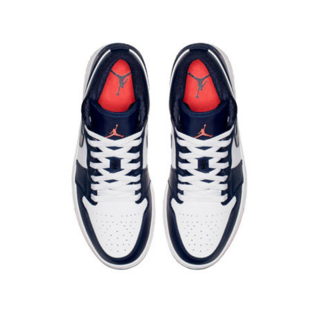 Air Jordan 1 Retro Low 'Obsidian Ember Glow'- Streetwear Fashion - lacezy.com