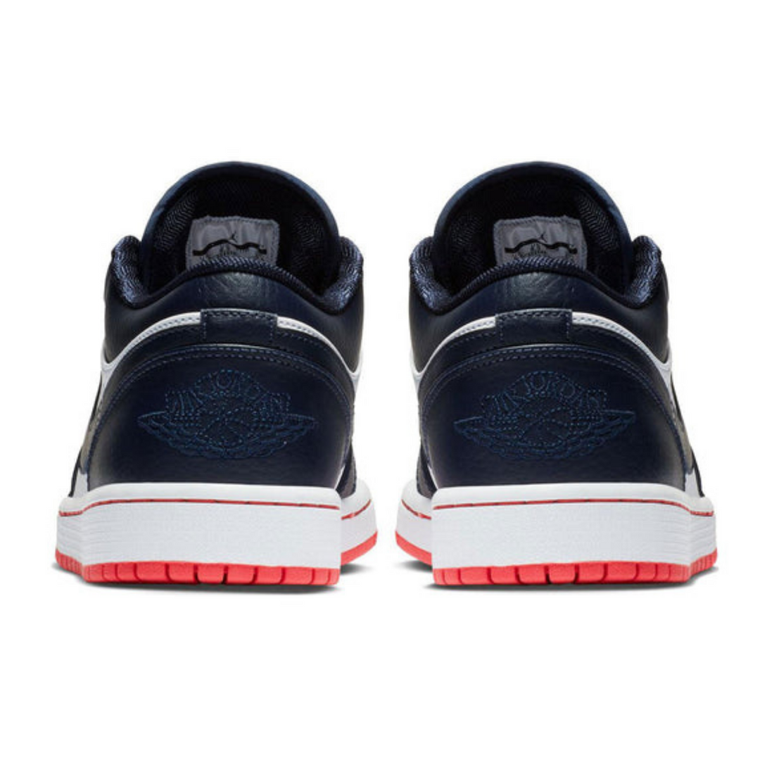 Air Jordan 1 Retro Low 'Obsidian Ember Glow'- Streetwear Fashion - lacezy.com