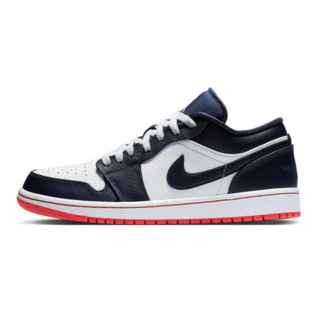 Air Jordan 1 Retro Low 'Obsidian Ember Glow'- Streetwear Fashion - lacezy.com