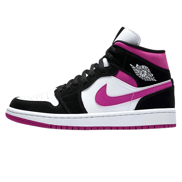 Air Jordan 1 WMNS Mid 'Black Cactus Flower'- Streetwear Fashion - lacezy.com