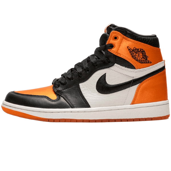 Air Jordan 1 WMNS Satin 'Shattered Backboard' Orange Black- Streetwear Fashion - lacezy.com