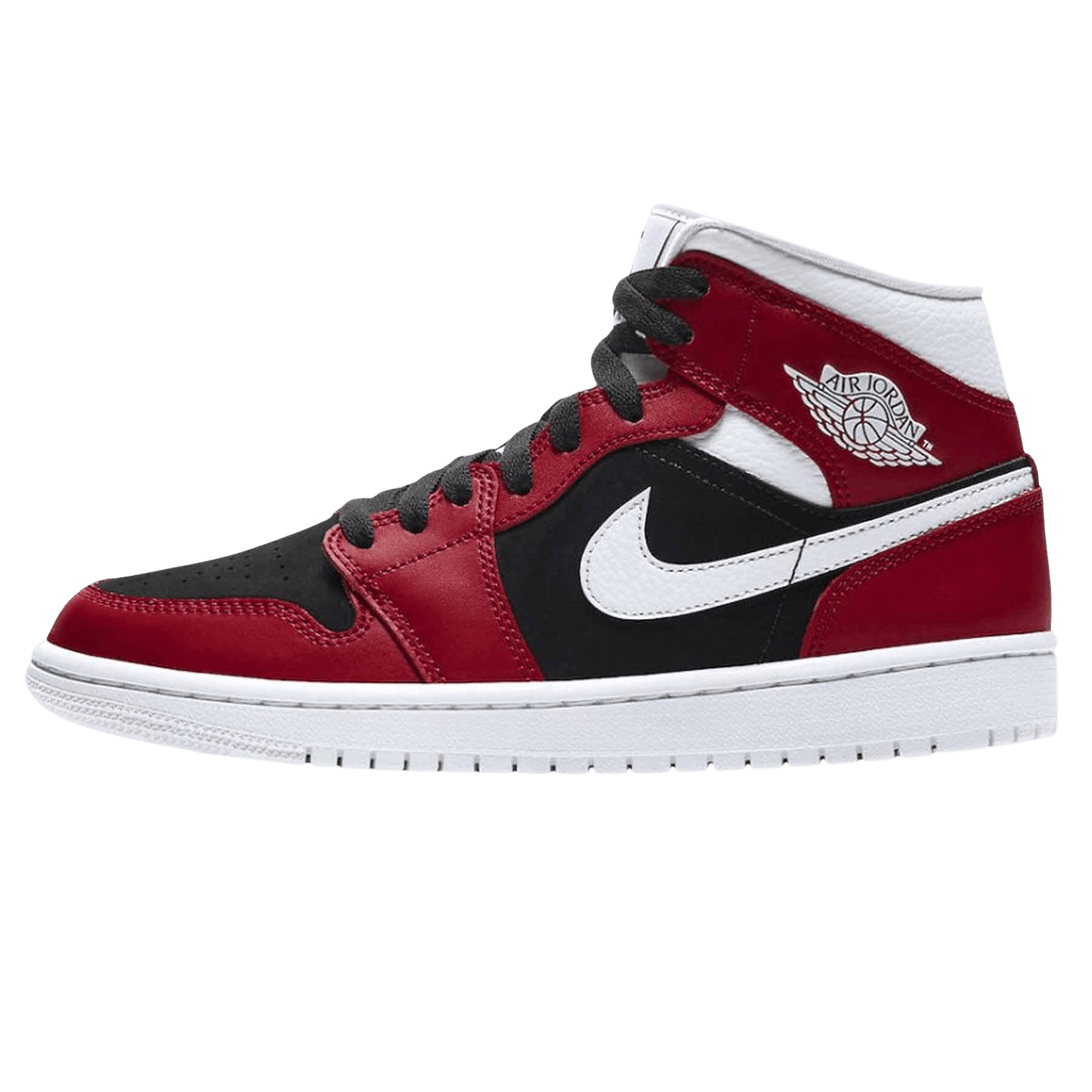 Air Jordan 1 Wmns Mid 'Gym Red Black'- Streetwear Fashion - lacezy.com