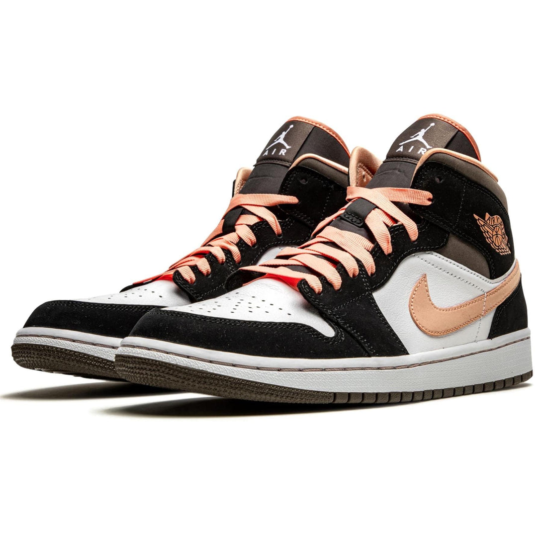 Air Jordan 1 Wmns Mid SE 'Peach Mocha'- Streetwear Fashion - lacezy.com