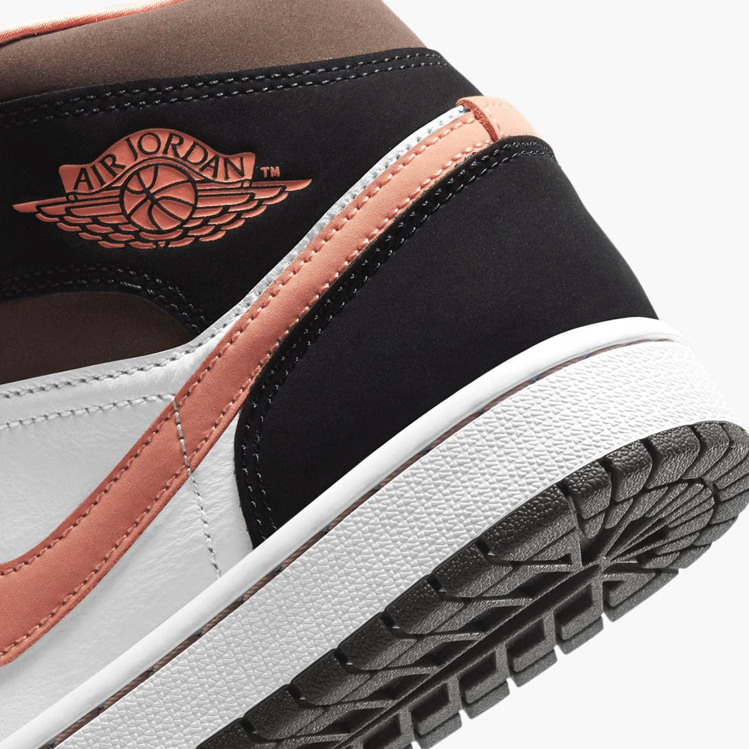 Air Jordan 1 Wmns Mid SE 'Peach Mocha'- Streetwear Fashion - lacezy.com